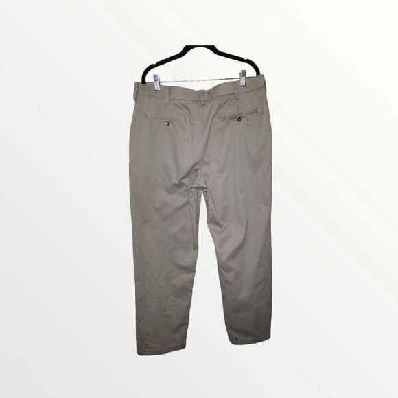 Croft & Barrow Classic Fit beige flat pants 36x32 - Picture 7 of 10